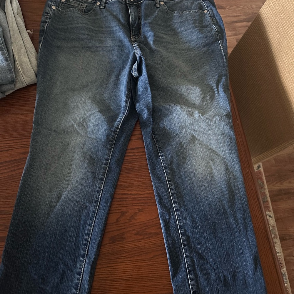 Torrid Blue Boyfriend Jeans with Worn-In Look